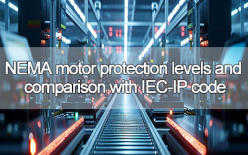 NEMA motor protection levels and comparison with IEC-IP code