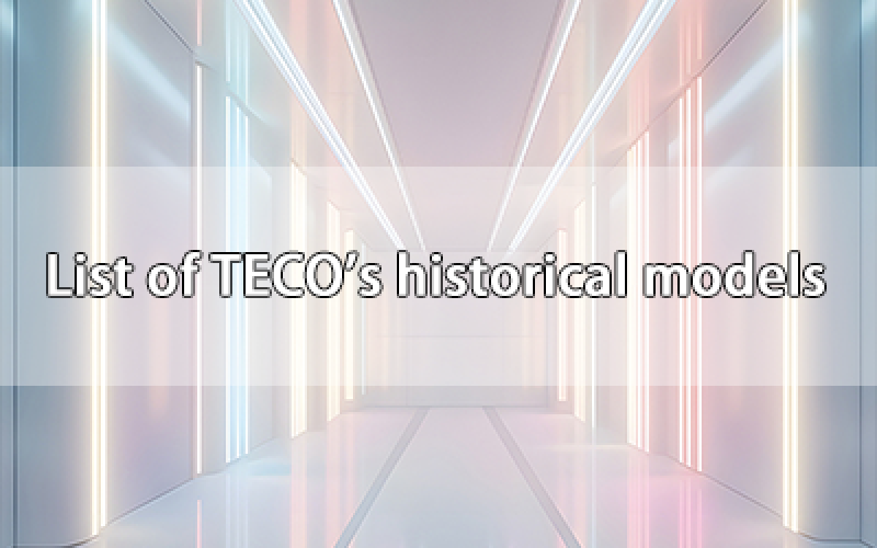 List of TECO's historical models