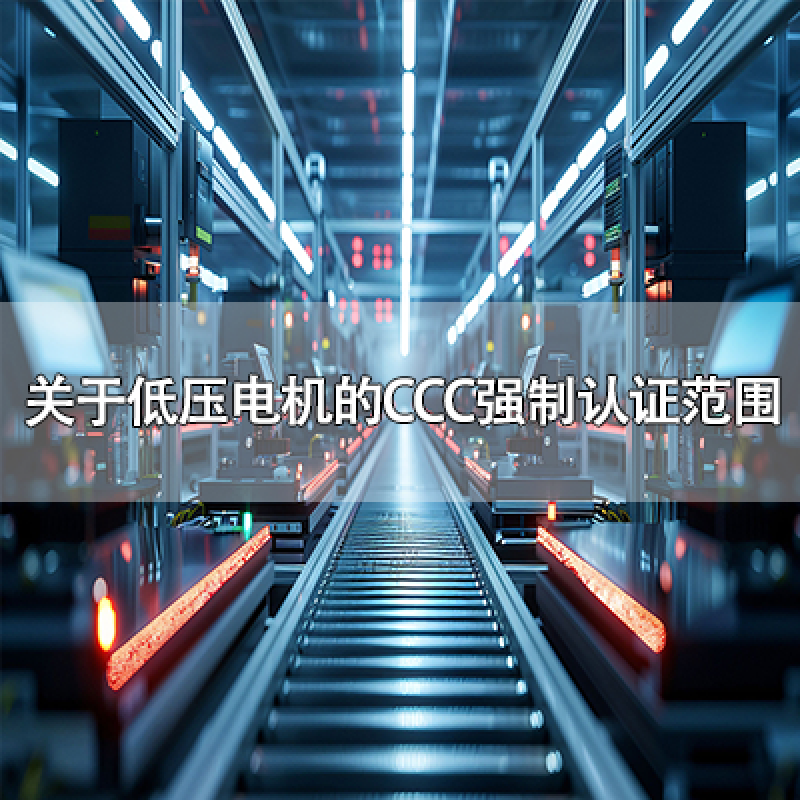 關(guān)于低壓電機的CCC強制認(rèn)證范圍